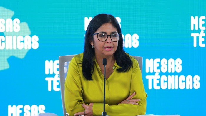La vicepresidenta venezolana, Delcy Rodríguez, aseguró que su país puede producir y avanzar pese al bloqueo impuesto por EE.UU.