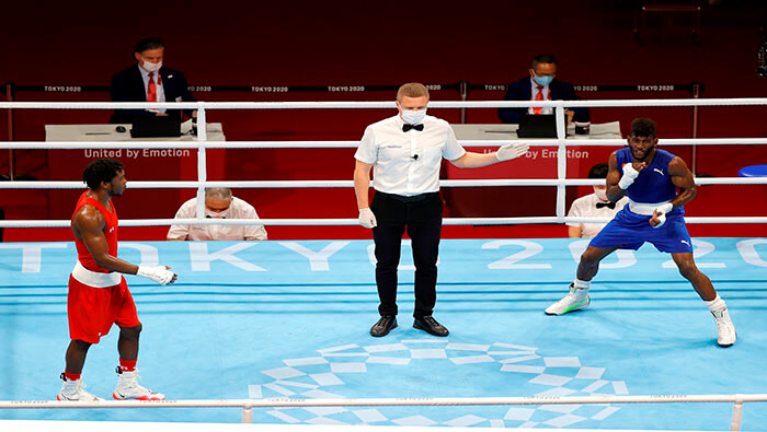 El púgil cubano, vigente campeón mundial de la categoría, evitó que Estados Unidos siga sin conquistar un oro en boxeo desde 2014.