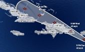 Las autoridades de Haití, Islas Turcas y Caicos, y de Bahamas emitieron una vigilancia de tormenta tropical.