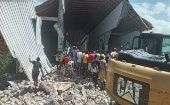 Muchas estructuras colapsaron tras el evento sísmico que sacudió este sábado a la nación caribeña.