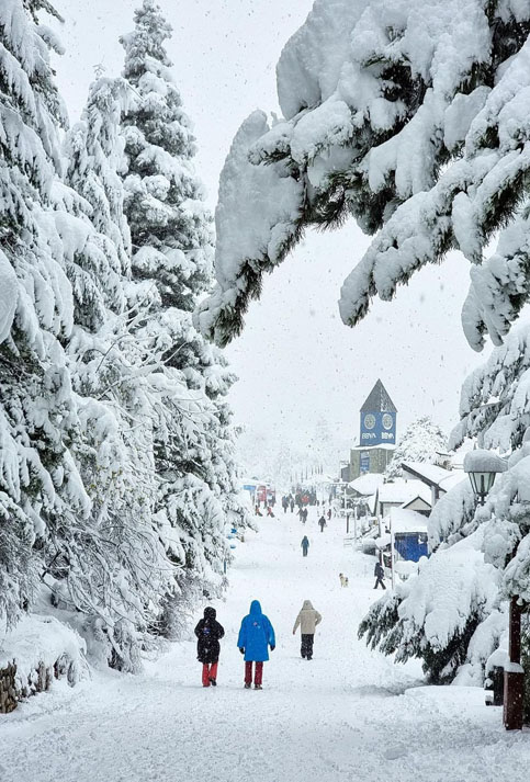 Según el secretario de Turismo de Bariloche, Gastón Burlón, la nieve cayó durante la noche del pasado lunes y están preparándose para habilitar las pistas para la recreación de los habitantes locales y extranjeros.
