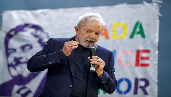 Una encuesta de PoderData señaló por su parte que Lula da Silva tiene el 55 por ciento de la intención del voto.