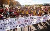 Cientos de indígenas se mantienen en la capital brasileña desde mediados de agosto esperando la decisión del STF.