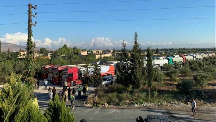 El Gobierno de Irán ha enviado a Líbano estas caravanas con combustibles luego de una negociación en la cual tomó parte el movimiento de resistencia Hezbolah.