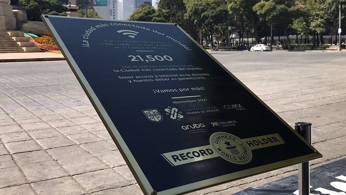 Nuevo Récord Guinness fue otorgado a la Ciudad de México por multiplicar los accesos gratuitos a internet.