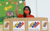 La vicepresidenta, Delcy Rodríguez, manifestó satisfacción con la representación femenina en las candidaturas, pues casi el 50 por ciento son ciento de féminas.