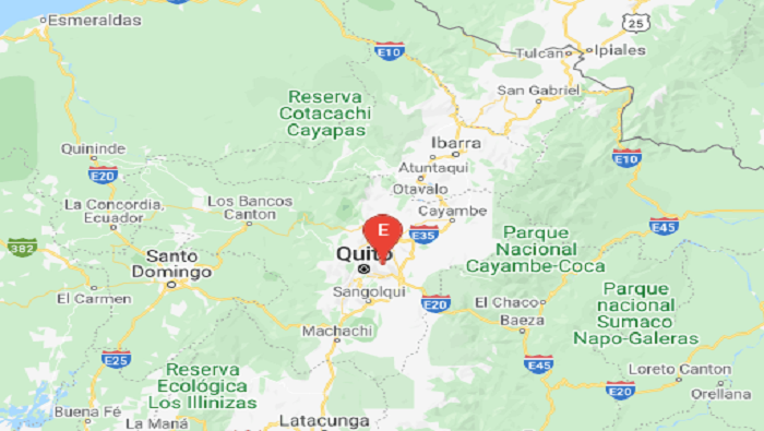 El hecho se produjo a las 11H03 hora local (16H03 GMT) y tuvo su epicentro a 13,45 kilómetros de Quito.