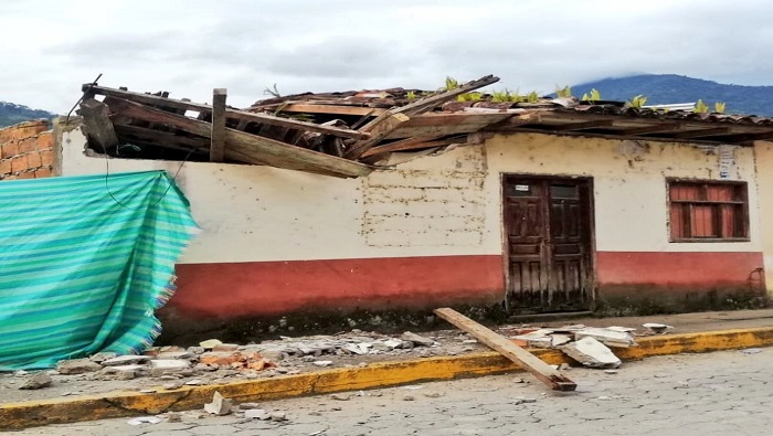 El Sngre desarrolló una inspección técnica para evaluar los daños en viviendas del territorio de Zamora Chinchipecon junto al Cuerpo de Bomberos.