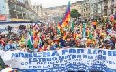 La Marcha por la Patria arribó a la ciudad de La Paz tras recorrer más de 188 kilómetros en siete días.