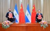 La víspera, Nicaragua rompió relaciones con Taiwán, respetando el principio de Una sola China, enarbolado por Beijing.