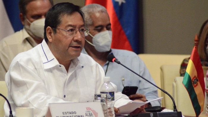 En su intervención durante la cumbre la alianza, Arce agradeció la solidaridad cubana bajo el Gobierno del derrocado presidente Evo Morales.