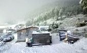Cae primera nevada de la temporada en Durango, México