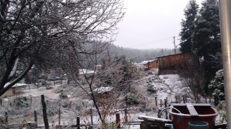 El año pasado en Durango, norte de México, registró su primera nevada el día 30 de diciembre. 