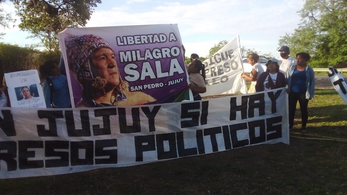 Milagro Sala fue apresada el 16 de enero de 2016, en medio de una campaña de persecución contra líderes sociales.
