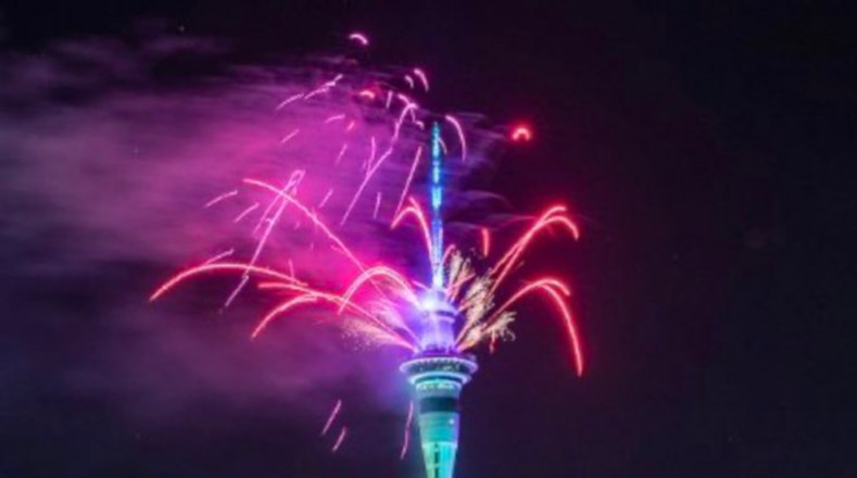  Auckland, Nueva Zelanda, fue la primera gran ciudad del mundo en recibir el Año Nuevo, a las 11.00 GMT del 31 de diciembre