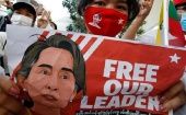 En Myanmar continúan las manifestaciones de desobediencia civil contra la Junta Militar golpista y en favor de la liberación de Aung San Suu Kyi.