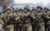 La OTSC envió  fuerzas de paz al país de Asia Central a pedido del presidente kazajo, Kassym-Jomart Tokayev.