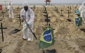 Brasil lidera a la región de América Latina y el Caribe en número de casos y de decesos desde el inicio de la pandemia. 