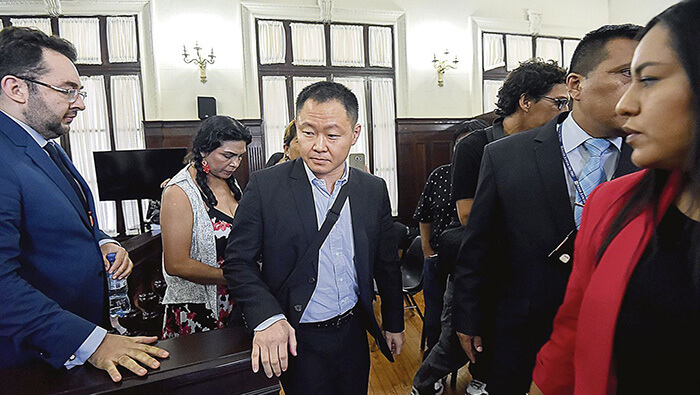 El excongresista Kenji Fujimori rechazó los cargos de la Fiscalía y se reservó el derecho a declarar hasta el final de su juicio.