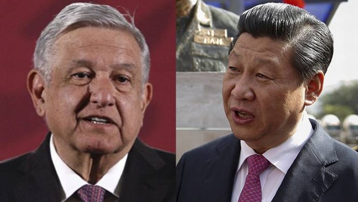 Los presidentes de China, Xi Jinping y el de México, Andrés Manuel López Obrador, intercambiaron felicitaciones y manifestaron su interés en contiuar estrechando los nexos.