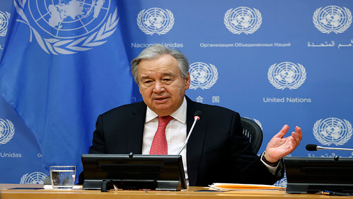 António Guterres expresó su preocupación por las especulaciones sobre una confrontación militar en Ucrania.