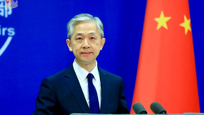 El portavoz del Ministerio de Relaciones Exteriores de China, Wang Wenbin, criticó la exageración por porte de Estados Unidos sobre la situación en Ucrania.