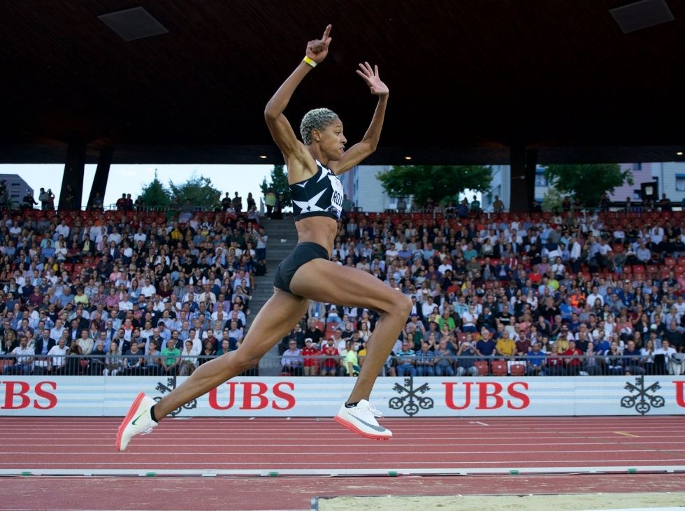 Yulimar Rojas se convirtió en la tercera mejor saltadora de longitud de la actual temporada con su salto de 6.81 metros.