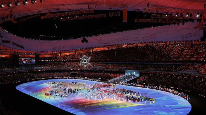 Esta ceremonia se realizó en el Estadio Nacional de Beijing –conocido también como Nido de Pájaro– .