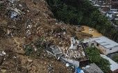 Las operaciones de búsqueda y rescate en Petrópolis se vieron entorpecidas el domingo ante posibles deslizamientos de tierra en la zona.