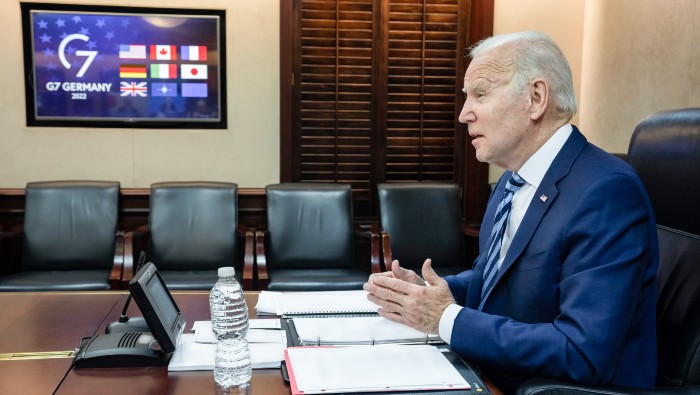 Joe Biden dio a conocer los resultados de la cumbre informal del G7, los cuales incluían aprobar un paquete de medidas de presión contra Rusia que calificó como 