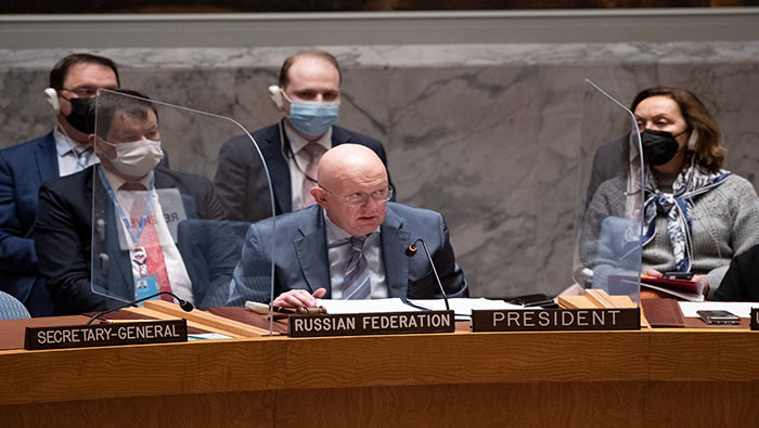 Al mismo tiempo, el representante ruso ante el organismo multilateral recordó que su país aboga por la paz de Ucrania.