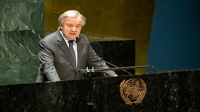 António Guterres dijo en la Asamblea General de la ONU que nada puede justificar el uso de armas nucleares.