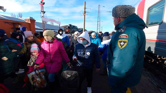 Más de 193.000 personas llegaron a Rusia desde que se decretó la evacuación en las autoproclamadas repúblicas populares de Donetsk y Lugansk.