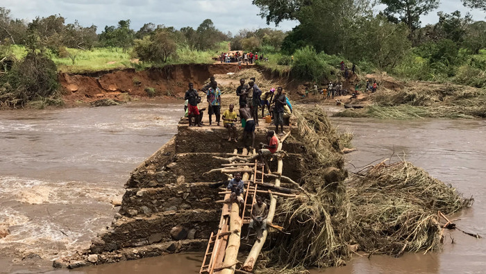 Miles de infraestructuras sufrieron afectaciones totales o parciales en Mozambique tras el embate del ciclón Gombe.