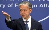 El vocero del Ministerio de Asuntos Exteriores de China, Wang Wenbin, aseguró que su país mantiene una actitud objetiva para lograr un alto el fuego y evitar una crisis humanitaria.