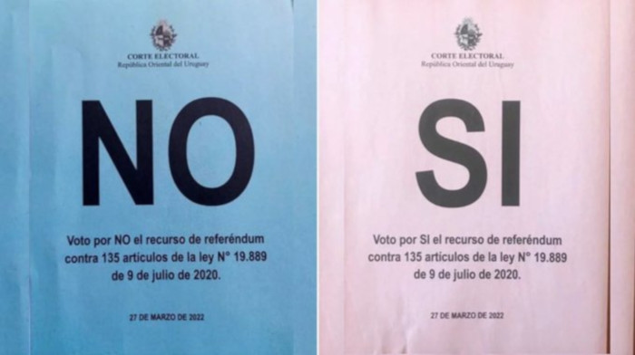 El próximo domingo en Uruguay se vota a través de un referéndum la derogación o no de 135 artículos de la Ley de Urgente Consideración (LUC).