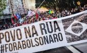 "¡Queremos más oportunidades!"; "¡Queremos más justicia social!"; "! Queremos una mejor distribución del ingreso para los trabajadores!"; " Bolsonaro Nunca Más", fueron algunas de las consignas.