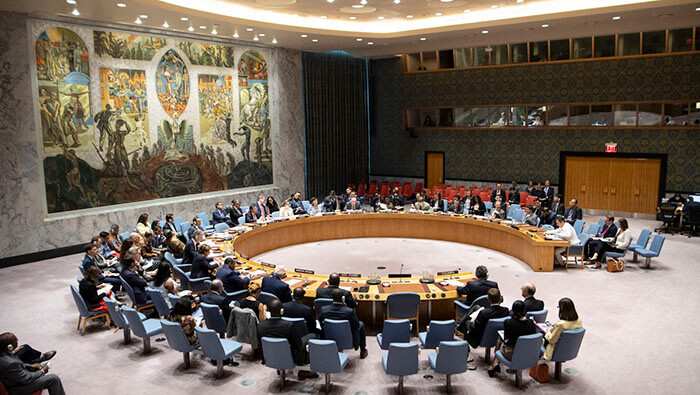 Es la primera vez que el presidente colombiano interviene ante el Consejo de Seguridad de la ONU.