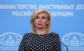 Zajárova sostuvo “que Kiev y las capitales occidentales tomen en serio las declaraciones del Ministerio de Defensa".