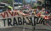 Castro dijo: "los que están convocando a la marcha, (en) cualquier punto de partida, quedará claro ante la historia de El Salvador de que son familiares, colaboradores y financistas de los grupos criminales (pandillas) de El Salvador”.