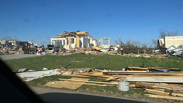 El tornado destruyo más de mil edificios y casas en las ciudades de Wichita y Andover.
