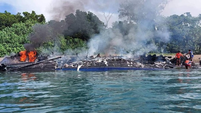 La Guardia Costera Filipina informó que rescató a 103 personas ilesas, 24 heridas y que había un total de 126 pasajeros y ocho tripulantes.