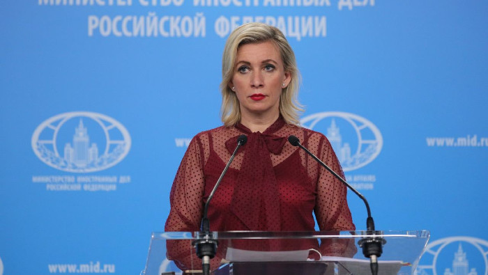 Zajárova denunció que la supuesta ayuda a Ucrania de EE.UU y la OTAN solamente contribuye a su destrucción.
