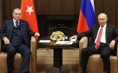 Erdogan declaró que se necesitan medidas que minimicen los efectos negativos de la guerra y generen confianza al restablecer el terreno de la paz entre Rusia y Ucrania lo antes posible.