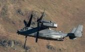 Las muertes del miércoles se sumaron a las 46 desde que el ejército comenzó a probar el avión militar polivalente MV-22 Osprey.
