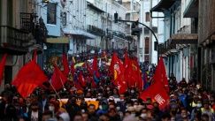 Thousands of people demonstrate against the Government of Guillermo Lasso, in Quito (Ecuador).
