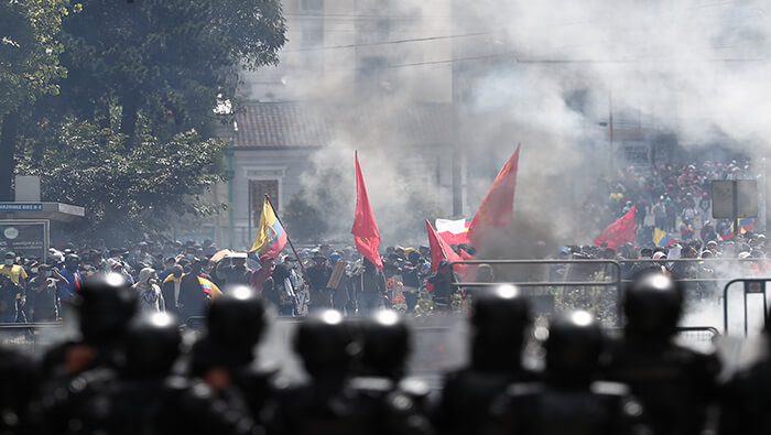 La represión en Ecuador ha ido en aumento desde la declaración del Estado de Excepción por el presidente Guillermo Lasso.