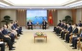 El viaje se realizó por invitación del canciller de Vietnam, Bui Thanh Son ya que los dos países cumplen 10 años de establecer una "cooperación estratégica integral".