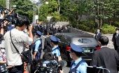 Los restos de Shinzo Abe llegaron a la capital japonesa bajo una estricta custodia policial.