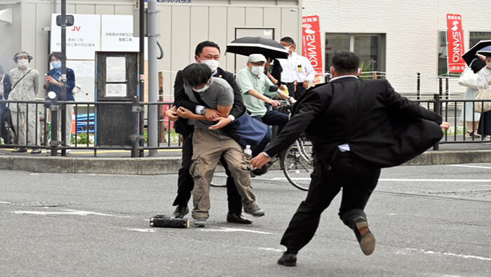 Tetsuya Yamagami fue detenido tras cometer el atentado mortal contra el exprimer ministro japonés.
